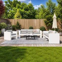Specifications of 2 Piece White Solid Pine Lounge Set