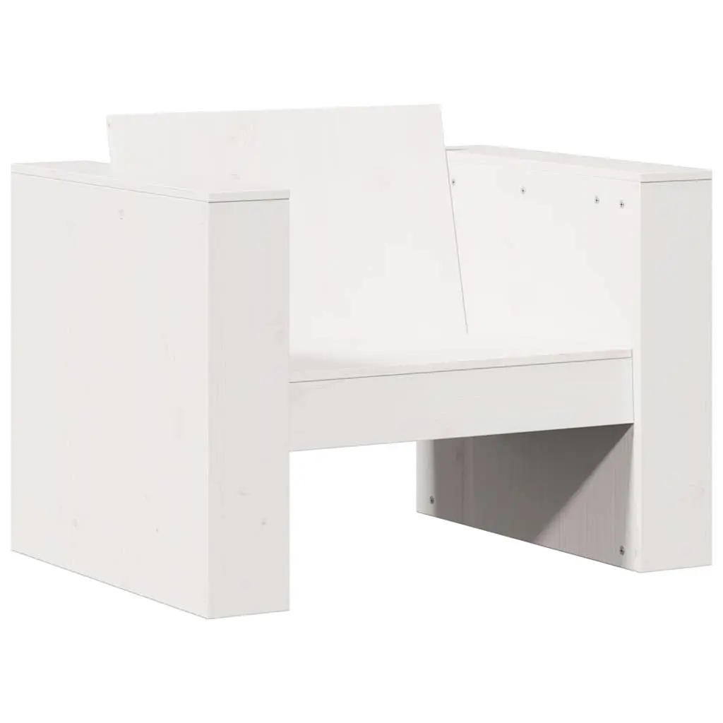 2 Piece White Solid Pine Lounge Set