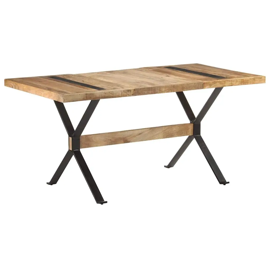 Dining Table 160x80x76 cm Kitchen Room Furniture Industrial Style Wooden