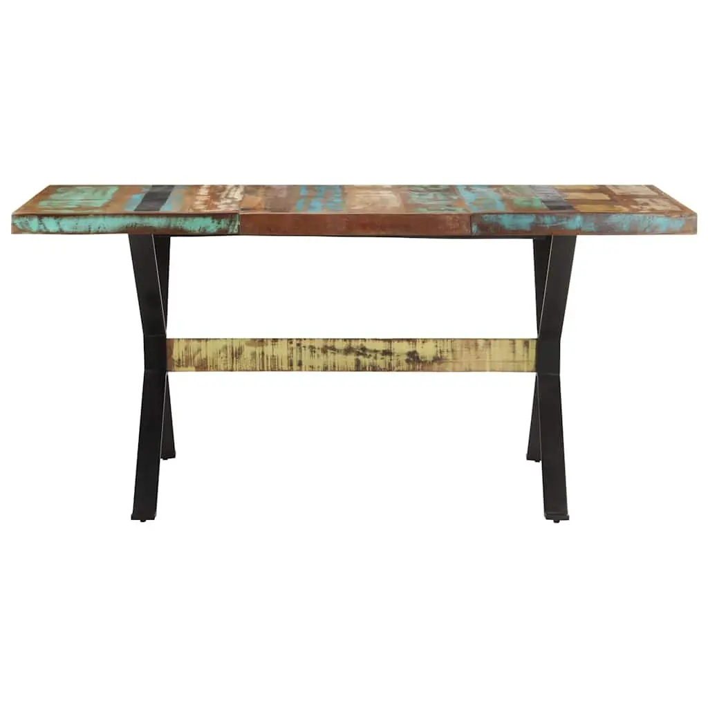 Dining Table Kitchen 160x80x76 cm Solid Reclaimed Wood Industrial
