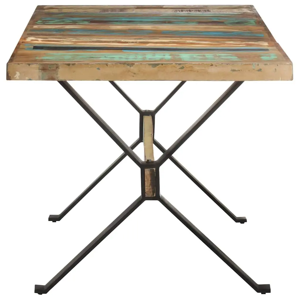 Dining Table Kitchen 160x80x76 cm Solid Reclaimed Wood Industrial