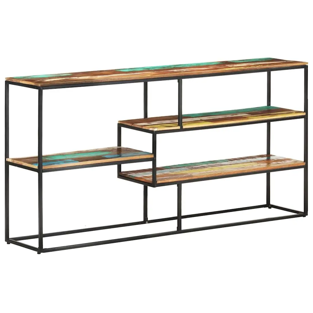 Solid Reclaimed Wood Sideboard for Living Room 150x30x75 cm Brown Industrial Storage Cabinet