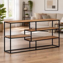 Dimensions of Solid Acacia Wood Sideboard 150x30x75 cm