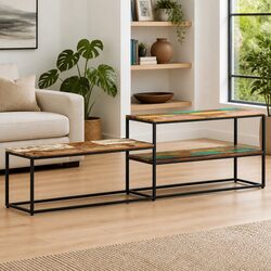 TV Cabinet Dimensions 180x30x50 cm - Solid Reclaimed Wood