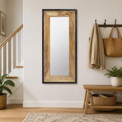 Mirror Specifications: Solid Mango Wood 110x50cm