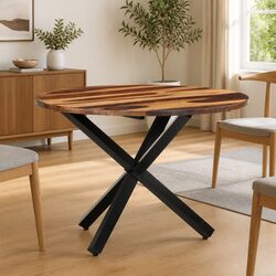Dimensions: Dining Table 100x100x75 cm Solid Acacia Wood