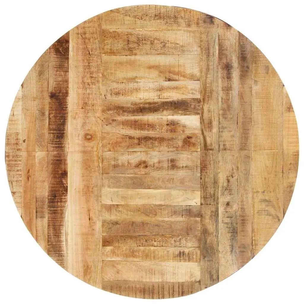 Round Dining Table 175cm Kitchen Dinner Furniture Rough Mango Wood Brown
