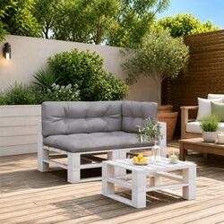 3-Piece Outdoor Grey Cushions - Specs and Features