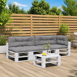 Specifications of Grey Pallet Cushions: 5 pcs Set