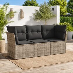 Specifications of the 3-Piece Grey Garden Sofa Set