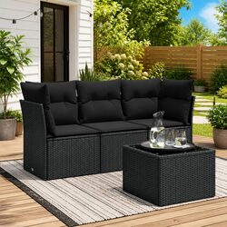 Specifications of 4 Piece Garden Sofa Set with Cushions