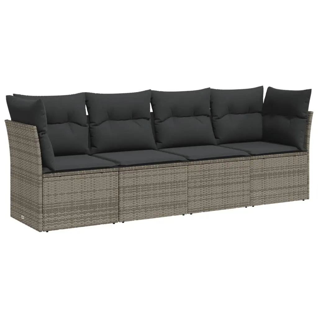 Garden Sofa Set Outdoor Furniture Grey 4 Piece