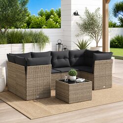 7-Piece Modular Garden Sofa Set: Dimensions & Specs Inside