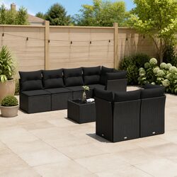 Specifications of Black 8 Piece Outdoor Sofa Set