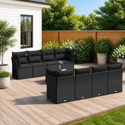 9-Piece Garden Sofa Set - Specifications and Features