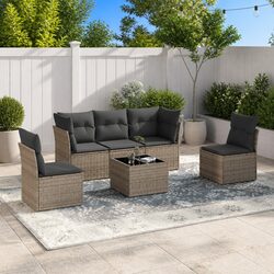 Specifications for 6-Piece Garden Sofa Set with Cushions