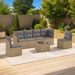Specifications of 7 Piece Garden Sofa Set with Cushions