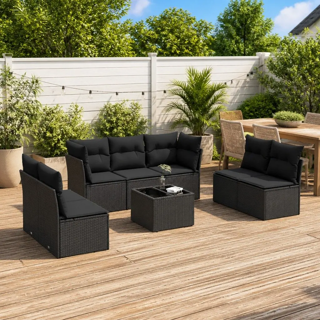 8 Piece Modular Garden Sofa Set