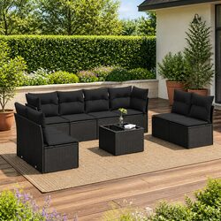 9-Piece Garden Sofa Set: Dimensions, Features, and More