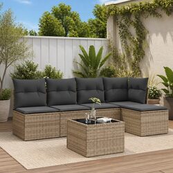 Detailed Specifications for 6 Piece Garden Sofa Set