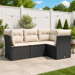 Garden Sofa Set Specifications: 4-Piece Outdoor Furniture