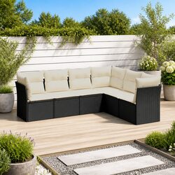 Specifications for 6 Piece Black Outdoor Sofa Set