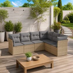 Specifications of the Beige Modular 6 Piece Sofa Set