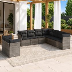 Specifications of the Grey 9 Piece Outdoor Sofa Set
