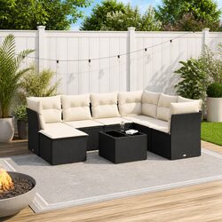 8-Piece Garden Sofa Set Specifications: Durable and Modular