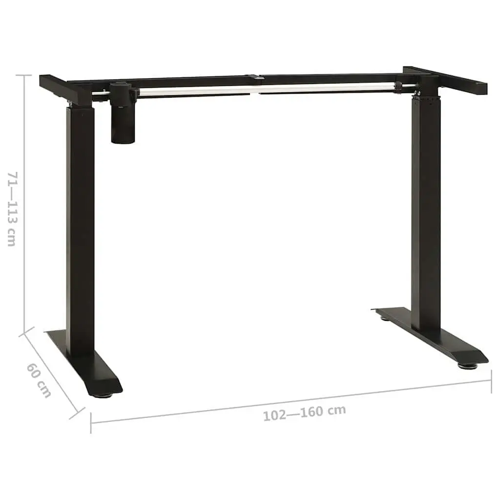 Electric Standing Desk Frame with Height and Width Adjustments