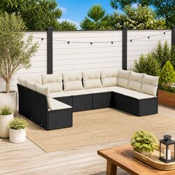 Specifications of 9 Piece Outdoor Sofa Set with Cushions