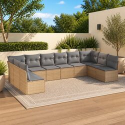 Garden Sofa Set Specifications: 10 Piece Modular Design