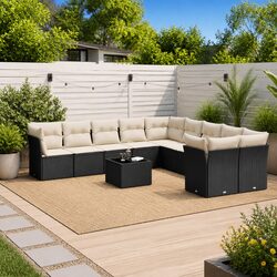 Specifications of the 11 Piece Black Outdoor Sofa Set