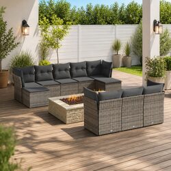 Specifications of 10 Piece Modular Garden Sofa Set