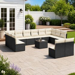 Specifications of the 13 Piece Garden Sofa Set, Black