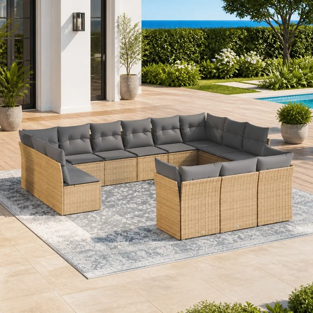 13 Piece Modular Garden Sofa Set