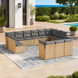Specifications of 13 Piece Modular Garden Sofa Set
