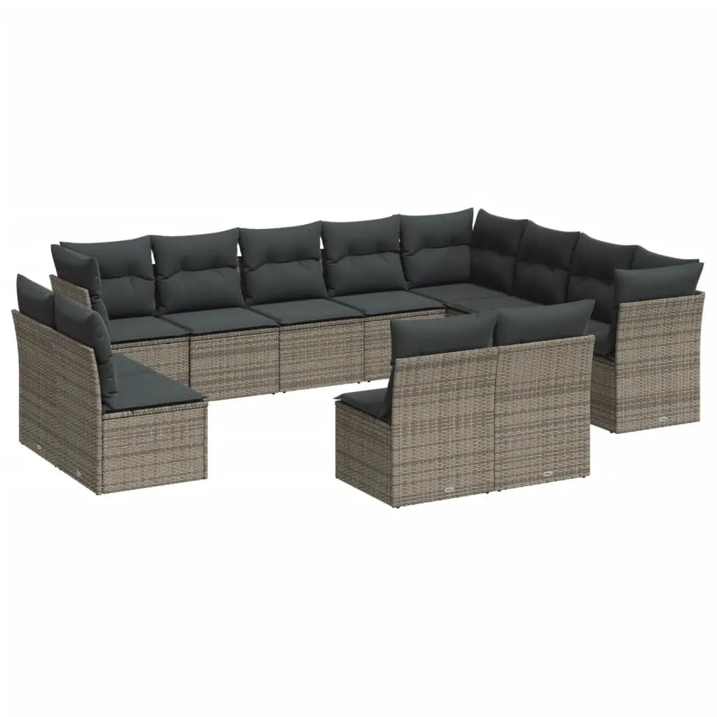 12 Piece Garden Sofa Set with Cushions