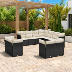 Specifications of the 11 Piece Outdoor Sofa Set in Black