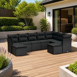 9 Piece Garden Sofa Set: Dimensions, Materials, and More
