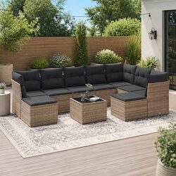 Specifications for 10 Piece Garden Sofa Set Grey