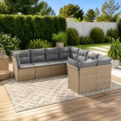 Specifications of 8-Piece Outdoor Garden Sofa Set