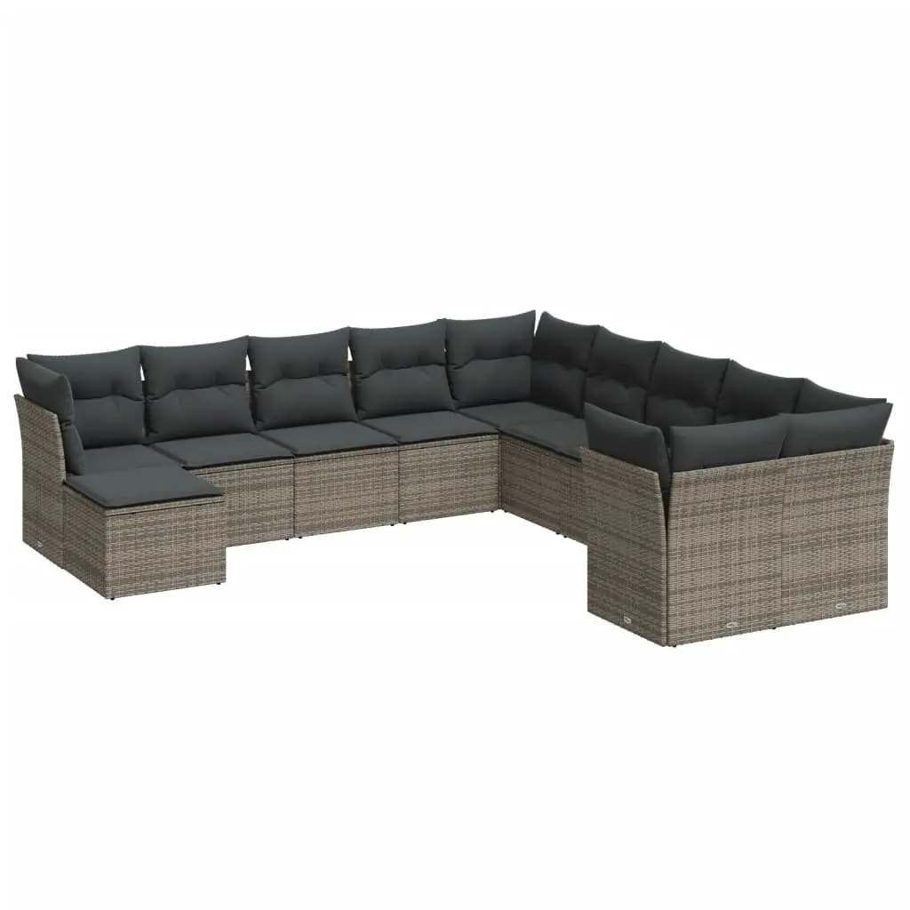 11-Piece Garden Sofa Set with Cushions