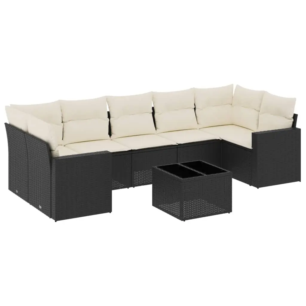 8-Piece Modular Garden Sofa Set with Cushions
