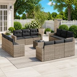 Specifications of 13-Piece Outdoor Grey Sofa Set