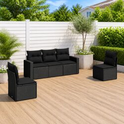 5 Piece Modular Garden Sofa Set: Dimensions and Materials