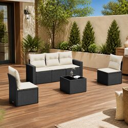 Specifications of 6 Piece Garden Sofa Set with Cushions