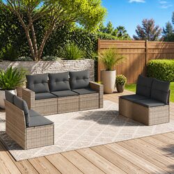Specifications of 7-Piece Garden Sofa Set with Cushions
