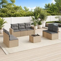 Garden Sofa Set: 8-Piece Outdoor Furniture Specs