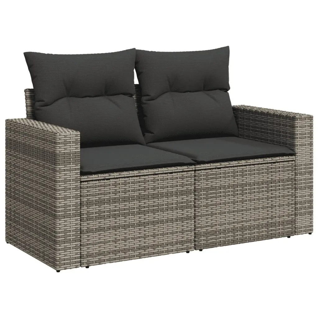 8 Piece Modular Grey Garden Sofa Set